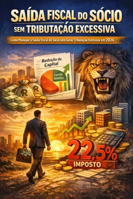 Imagem da notícia Saída Fiscal do Sócio sem Tributação Excessiva